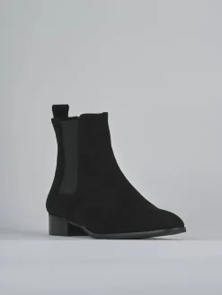 Clearance Stivaletti tacco 3cm camoscio Donna Stivaletti Tacco Basso