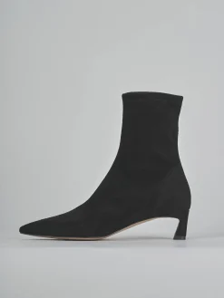 Discount Stivaletti tacco 5cm camoscio Donna Stivaletti Tacco Alto