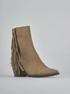 Clearance Stivaletti tacco 6cm camoscio Donna Stivaletti Tacco Alto