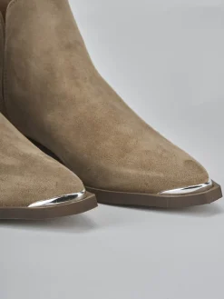 Best Stivaletti tacco 3cm camoscio Donna Stivaletti Tacco Basso