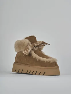 New Stivaletti tacco 3cm camoscio Donna Stivaletti Tacco Basso