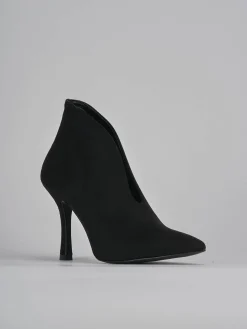 New Stivaletti tacco 7cm camoscio Donna Stivaletti Tacco Alto