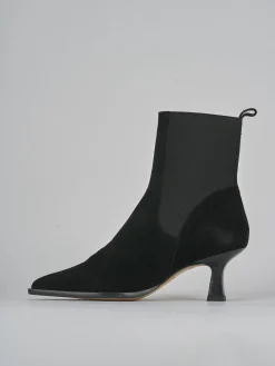 Hot Stivaletti tacco 5cm camoscio Donna Stivaletti Tacco Alto