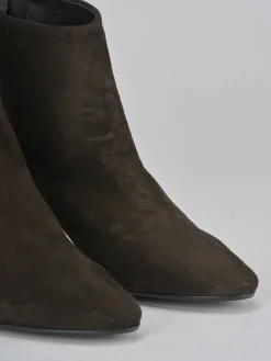 Sale Stivaletti tacco 5cm camoscio testa Donna Stivaletti Tacco Alto