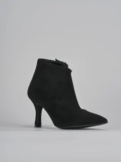 New Stivaletti tacco 7cm camoscio Donna Stivaletti Tacco Alto