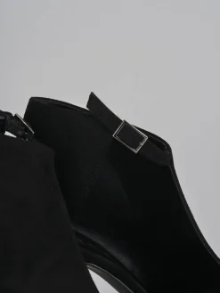 New Stivaletti tacco 7cm camoscio Donna Stivaletti Tacco Alto