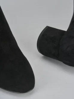 Outlet Stivaletti tacco 6cm camoscio Donna Stivaletti Tacco Alto