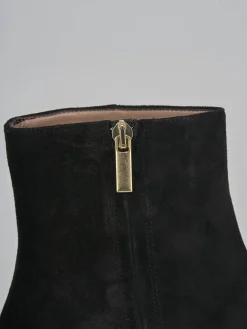 Outlet Stivaletti tacco 6cm camoscio Donna Stivaletti Tacco Alto