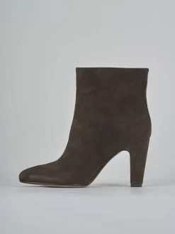 Clearance Stivaletti tacco 8cm camoscio testa Donna Stivaletti Tacco Alto