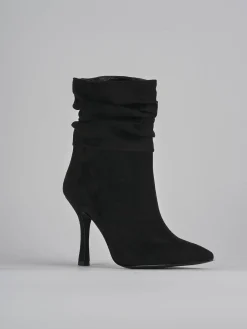 Clearance Stivaletti tacco 9cm camoscio Donna Stivaletti Tacco Alto