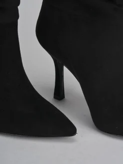 Clearance Stivaletti tacco 9cm camoscio Donna Stivaletti Tacco Alto