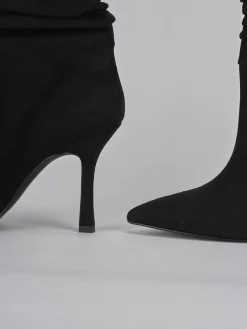 Clearance Stivaletti tacco 9cm camoscio Donna Stivaletti Tacco Alto