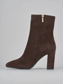 Outlet Stivaletti tacco 9cm camoscio testa Donna Stivaletti Tacco Alto