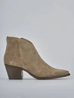 Clearance Stivaletti tacco 6cm camoscio Donna Stivaletti Tacco Alto