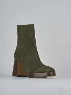 Clearance Stivaletti tacco 9cm camoscio Donna Stivaletti Tacco Alto