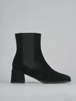 Sale Stivaletti tacco 5cm camoscio Donna Stivaletti Tacco Alto