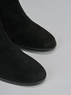 Sale Stivaletti tacco 5cm camoscio Donna Stivaletti Tacco Alto