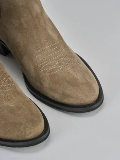 Best Stivaletti tacco 3cm camoscio Donna Stivaletti Tacco Basso