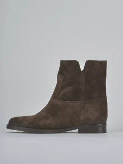 Stivaletti tacco 2cm camoscio testa Donna Stivaletti Tacco Basso