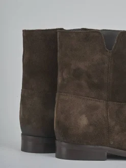 Stivaletti tacco 2cm camoscio testa Donna Stivaletti Tacco Basso