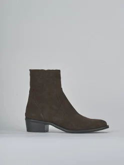 Online Stivaletti tacco 3cm camoscio testa Donna Stivaletti Tacco Basso