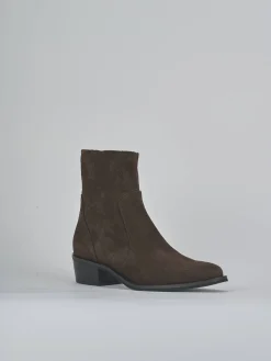 Online Stivaletti tacco 3cm camoscio testa Donna Stivaletti Tacco Basso