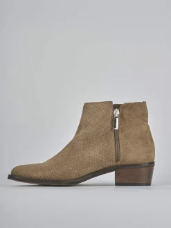 Online Stivaletti tacco 4cm camoscio Donna Stivaletti Tacco Basso