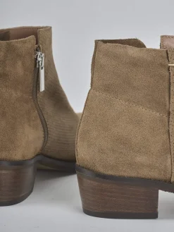 Online Stivaletti tacco 4cm camoscio Donna Stivaletti Tacco Basso