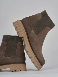 Best Stivaletti tacco 2cm camoscio Donna Stivaletti Tacco Basso