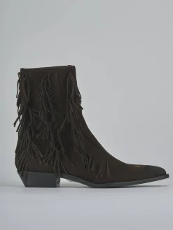 New Stivaletti tacco 3cm camoscio testa Donna Stivaletti Tacco Basso