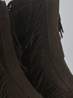 New Stivaletti tacco 3cm camoscio testa Donna Stivaletti Tacco Basso