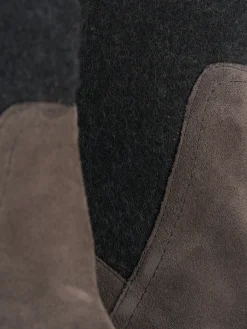 New Stivaletti tacco 9cm camoscio Donna Stivaletti Tacco Alto