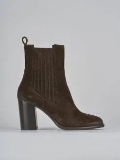 Hot Stivaletti tacco 8cm camoscio testa Donna Stivaletti Tacco Alto