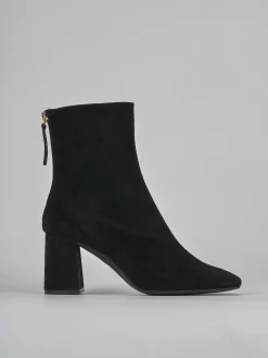 Online Stivaletti tacco 7cm camoscio Donna Stivaletti Tacco Alto