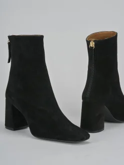 Online Stivaletti tacco 7cm camoscio Donna Stivaletti Tacco Alto