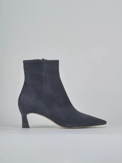 Outlet Stivaletti tacco 6cm camoscio Donna Stivaletti Tacco Alto