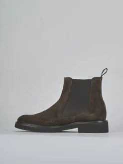 Sale Stivaletti tacco 2cm camoscio testa Donna Stivaletti Tacco Basso