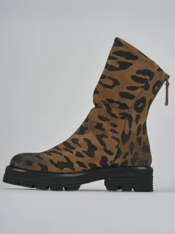 Discount Stivaletti tacco 2cm camoscio Donna Stivaletti Tacco Basso