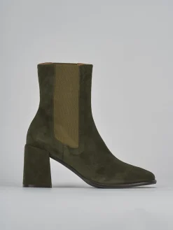 Clearance Stivaletti tacco 7cm camoscio Donna Stivaletti Tacco Alto