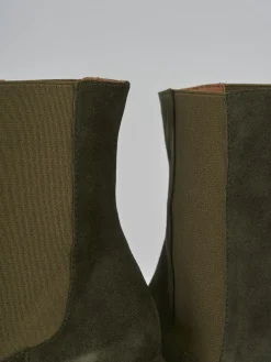 Clearance Stivaletti tacco 7cm camoscio Donna Stivaletti Tacco Alto