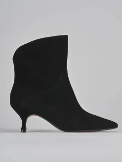 Clearance Stivaletti tacco 5cm camoscio Donna Stivaletti Tacco Alto