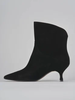 Clearance Stivaletti tacco 5cm camoscio Donna Stivaletti Tacco Alto