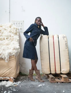 Outlet Stivaletti tacco 9cm camoscio Donna Stivaletti Tacco Alto