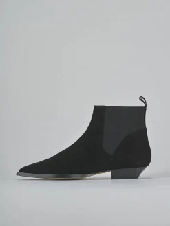 Discount Stivaletti tacco 2cm camoscio Donna Stivaletti Tacco Basso