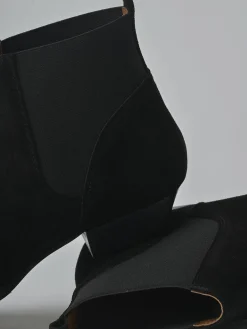 Discount Stivaletti tacco 2cm camoscio Donna Stivaletti Tacco Basso