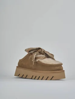 Outlet Stivaletti tacco 3cm camoscio Donna Stivaletti Tacco Basso