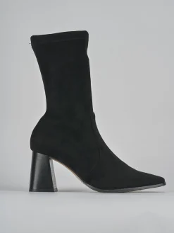 Discount Stivaletti tacco 7cm camoscio Donna Stivaletti Tacco Alto