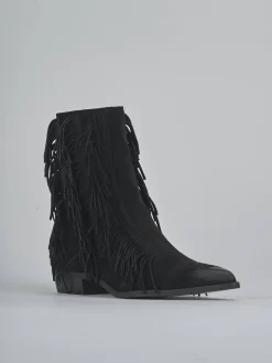 Clearance Stivaletti tacco 3cm camoscio Donna Stivaletti Tacco Basso