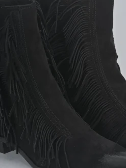 Clearance Stivaletti tacco 3cm camoscio Donna Stivaletti Tacco Basso