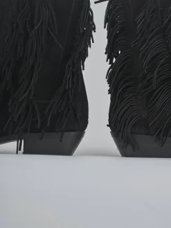 Clearance Stivaletti tacco 3cm camoscio Donna Stivaletti Tacco Basso